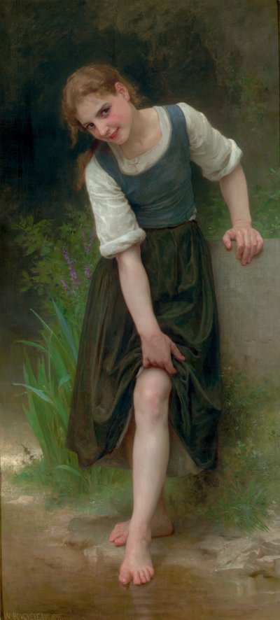 El vado de William Adolphe Bouguereau
